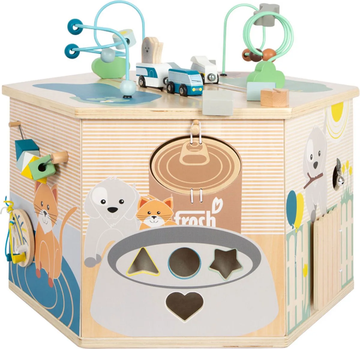 XXL Activiteitenkubus Dieren van small foot in Meerkleurig – productfoto