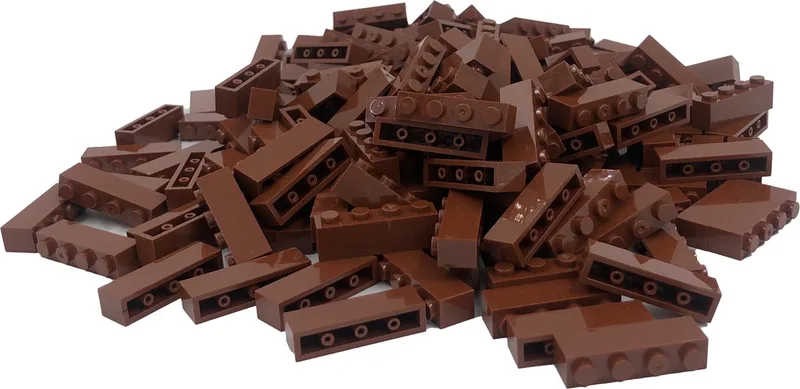 100 Bouwstenen 1x4 | Compatibel met Lego Classic | Keuze uit vele kleuren | SmallBricks de SmallBricks en Bruin – photo du produit