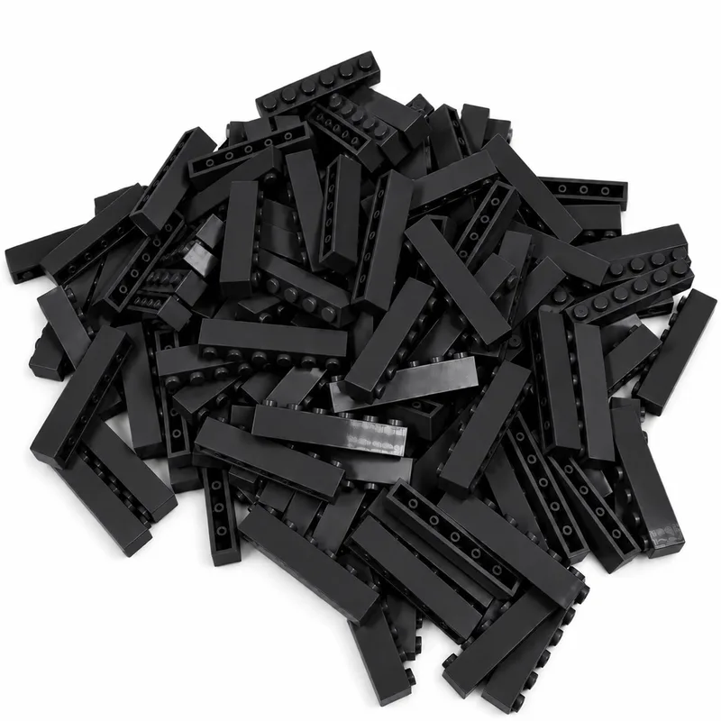 100 Bouwstenen 1x6 | Compatibel met Lego Classic | Keuze uit vele kleuren | SmallBricks von SmallBricks in Zwart – Produktfoto