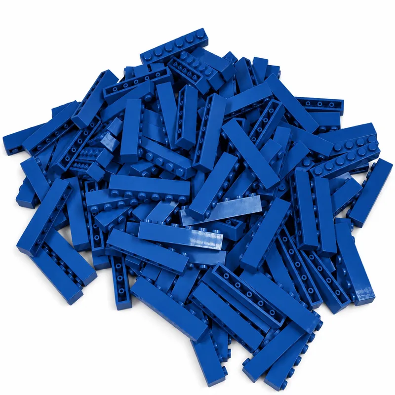 100 Bouwstenen 1x6 | Compatibel met Lego Classic | Keuze uit vele kleuren | SmallBricks de SmallBricks en Blauw – photo du produit
