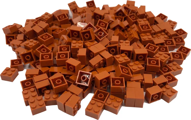 100 Bouwstenen 2x2 | Compatibel met Lego Classic | Keuze uit vele kleuren | SmallBricks von SmallBricks in Koffie – Produktfoto