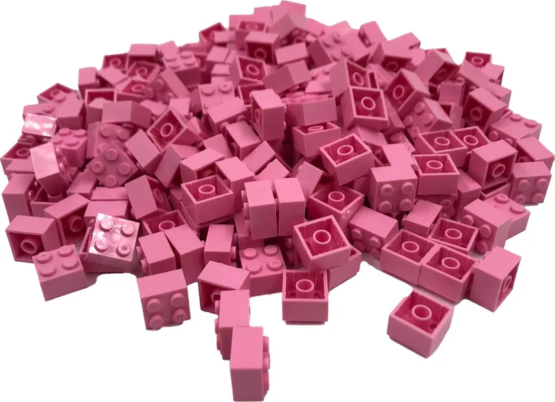 100 Bouwstenen 2x2 | Compatibel met Lego Classic | Keuze uit vele kleuren | SmallBricks von SmallBricks in Roze – Produktfoto