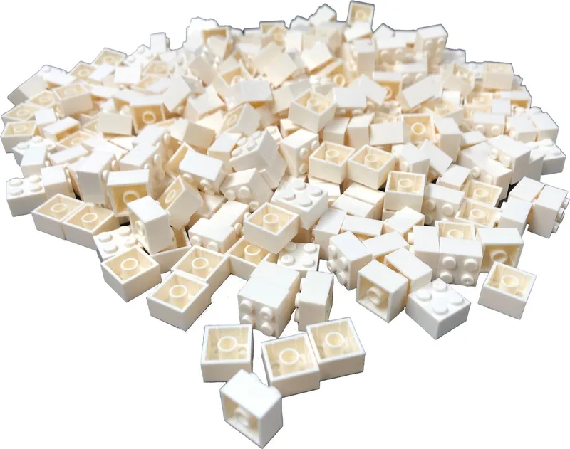 100 Bouwstenen 2x2 | Compatibel met Lego Classic | Keuze uit vele kleuren | SmallBricks von SmallBricks in Wit – Produktfoto