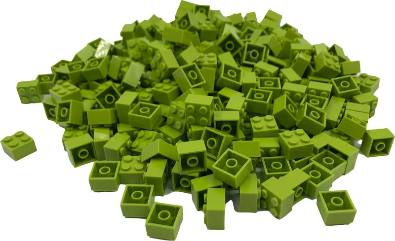 100 Bouwstenen 2x2 | Compatibel met Lego Classic | Keuze uit vele kleuren | SmallBricks by SmallBricks in Lime – product photo