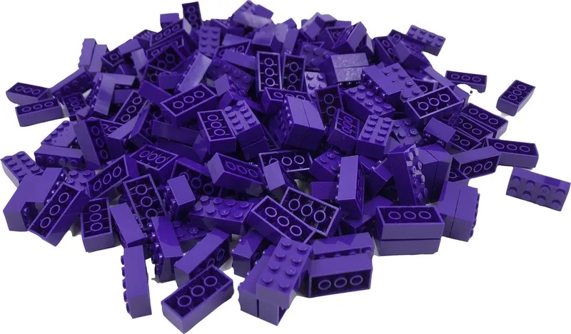 100 Bouwstenen 2x4 | Compatibel met Lego Classic | Keuze uit vele kleuren | SmallBricks de SmallBricks en Paars – photo du produit