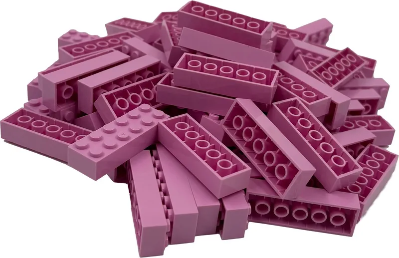 100 Bouwstenen 2x6 | Compatibel met Lego Classic | Keuze uit vele kleuren | SmallBricks von SmallBricks in Roze – Produktfoto