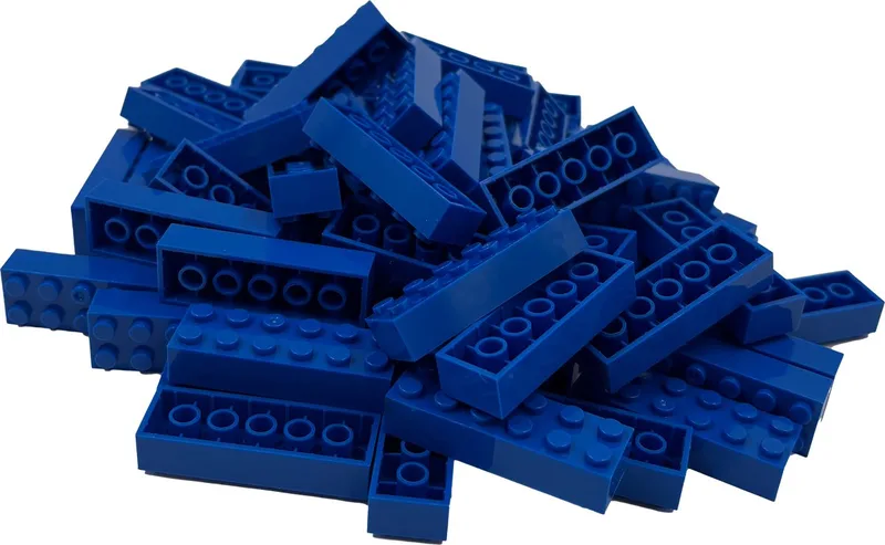 100 Bouwstenen 2x6 | Compatibel met Lego Classic | Keuze uit vele kleuren | SmallBricks van SmallBricks in Blauw – productfoto