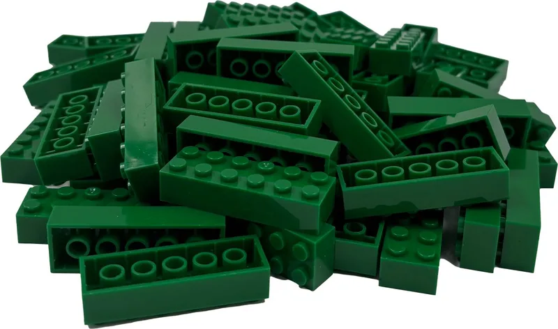 100 Bouwstenen 2x6 | Compatibel met Lego Classic | Keuze uit vele kleuren | SmallBricks von SmallBricks in Groen – Produktfoto
