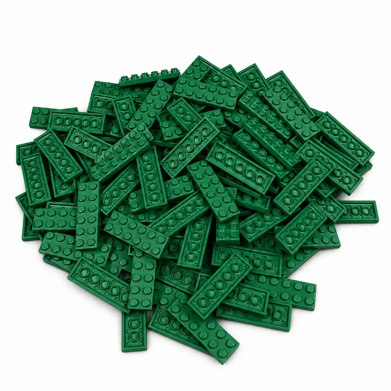 100 Bouwstenen 2x6 plate | Compatibel met Lego Classic | Keuze uit vele kleuren | SmallBricks de SmallBricks en Groen – photo du produit
