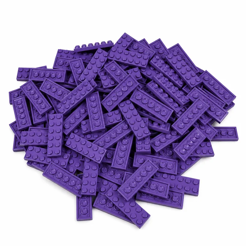 100 Bouwstenen 2x6 plate | Compatibel met Lego Classic | Keuze uit vele kleuren | SmallBricks de SmallBricks en Paars – photo du produit