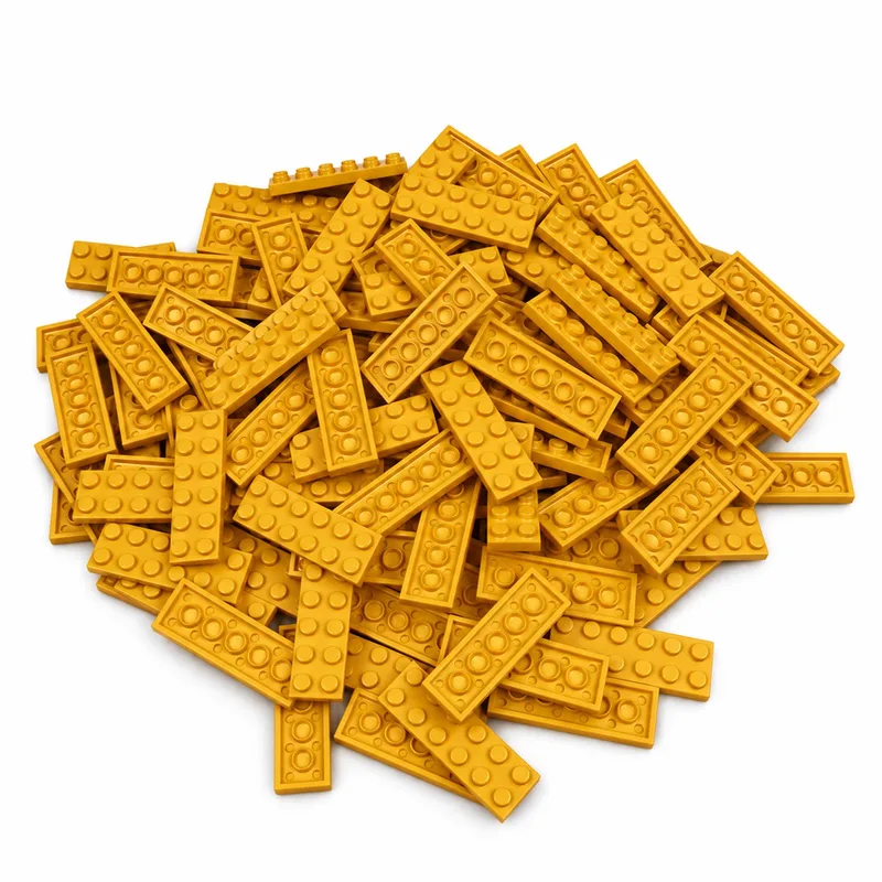 100 Bouwstenen 2x6 plate | Compatibel met Lego Classic | Keuze uit vele kleuren | SmallBricks von SmallBricks in Geel – Produktfoto