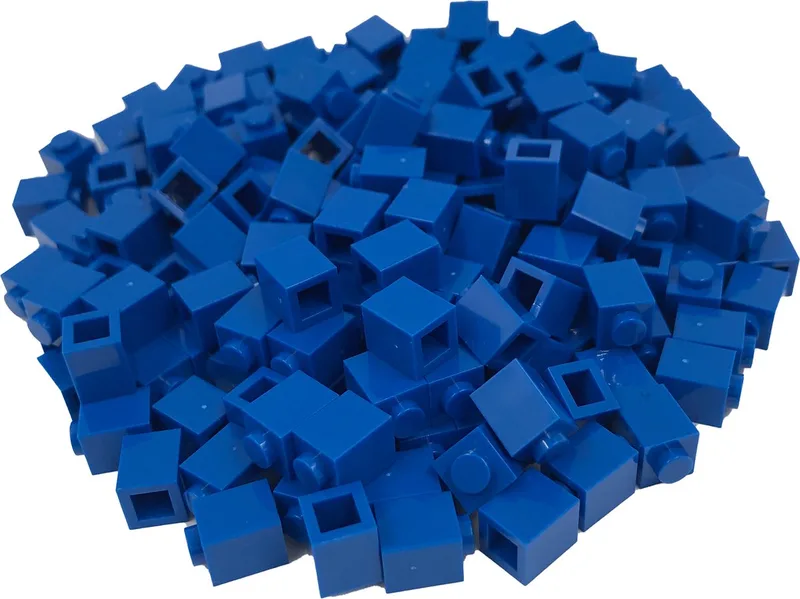 200 Bouwstenen 1x1 | Compatibel met Lego Classic | Keuze uit vele kleuren | SmallBricks de SmallBricks en Blauw – photo du produit