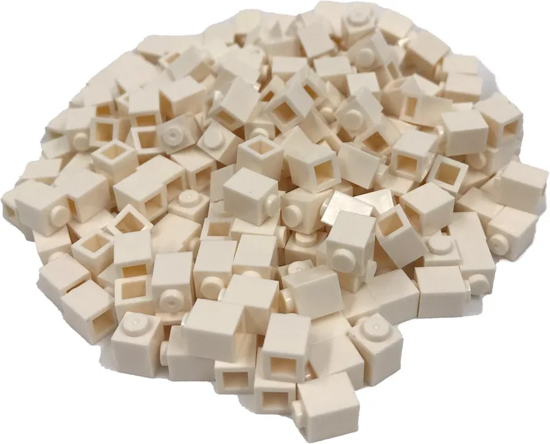 200 Bouwstenen 1x1 | Compatibel met Lego Classic | Keuze uit vele kleuren | SmallBricks de SmallBricks en Wit – photo du produit