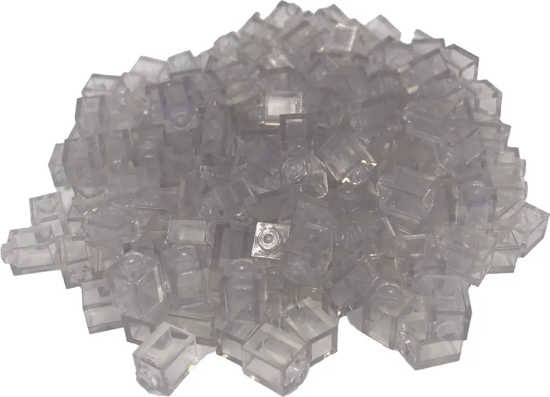 200 Bouwstenen 1x1 | Compatibel met Lego Classic | Keuze uit vele kleuren | SmallBricks de SmallBricks en Transparant – photo du produit