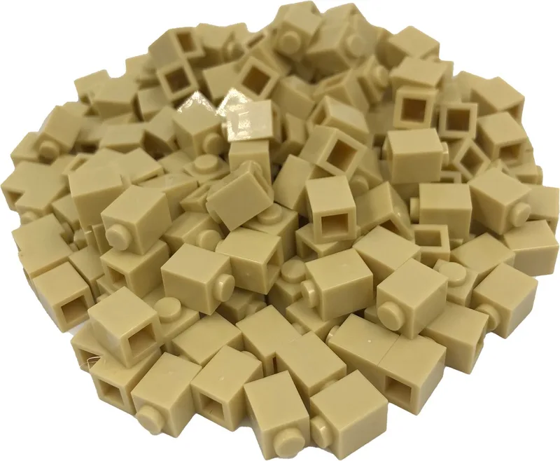 200 Bouwstenen 1x1 | Compatibel met Lego Classic | Keuze uit vele kleuren | SmallBricks de SmallBricks en Tan – photo du produit