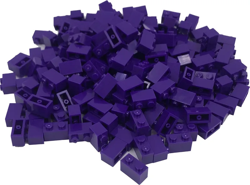 200 Bouwstenen 1x2 | Compatibel met Lego Classic | Keuze uit vele kleuren | SmallBricks von SmallBricks in Paars – Produktfoto