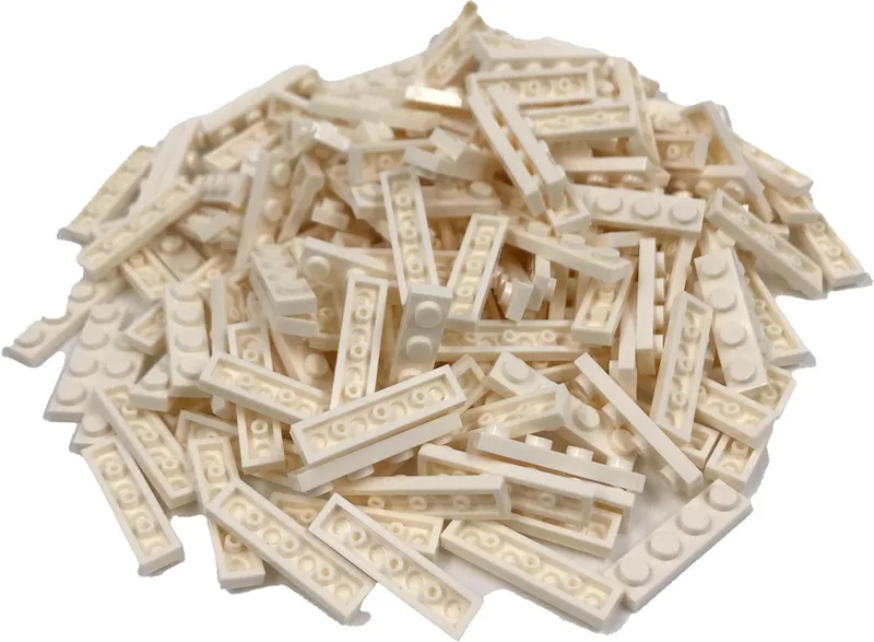 200 Bouwstenen 1x4 plate | Compatibel met Lego Classic | Keuze uit vele kleuren | SmallBricks by SmallBricks in Wit – product photo