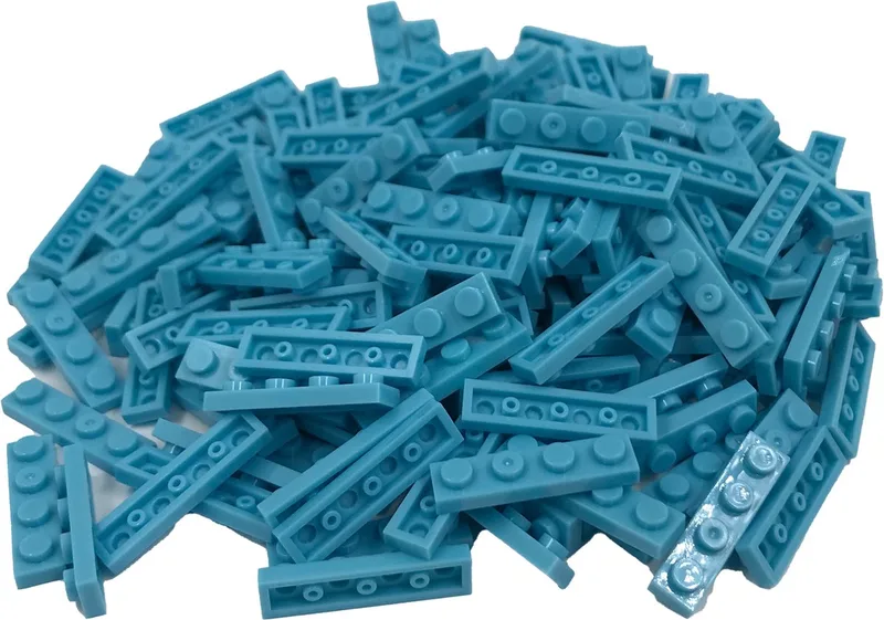 200 Bouwstenen 1x4 plate | Compatibel met Lego Classic | Keuze uit vele kleuren | SmallBricks von SmallBricks in Lichtblauw – Produktfoto