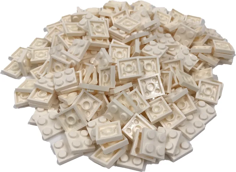 200 Bouwstenen 2x2 plate | Compatibel met Lego Classic | Keuze uit vele kleuren | SmallBricks by SmallBricks in Wit – product photo