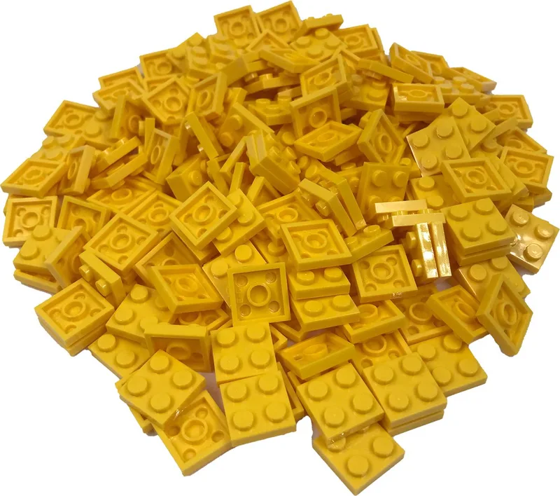 200 Bouwstenen 2x2 plate | Compatibel met Lego Classic | Keuze uit vele kleuren | SmallBricks de SmallBricks en Geel – photo du produit
