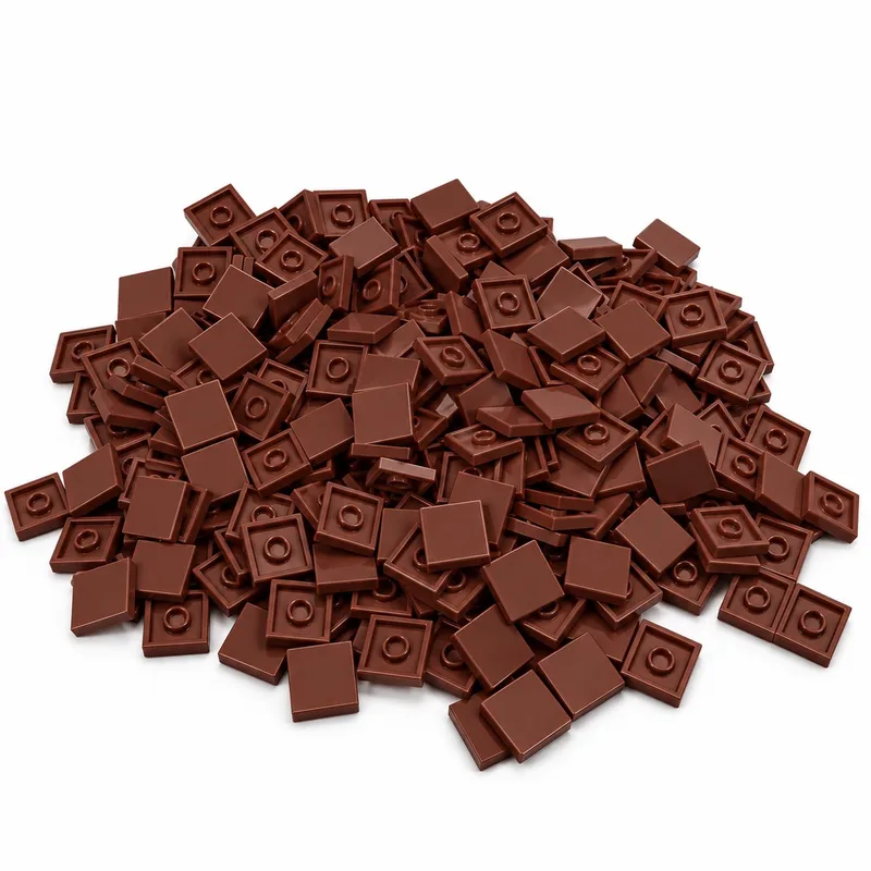 200 Bouwstenen 2x2 tile | Compatibel met Lego Classic | Keuze uit vele kleuren | SmallBricks de SmallBricks en Bruin – photo du produit