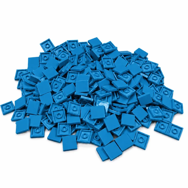 200 Bouwstenen 2x2 tile | Compatibel met Lego Classic | Keuze uit vele kleuren | SmallBricks de SmallBricks en Hemelsblauw – photo du produit