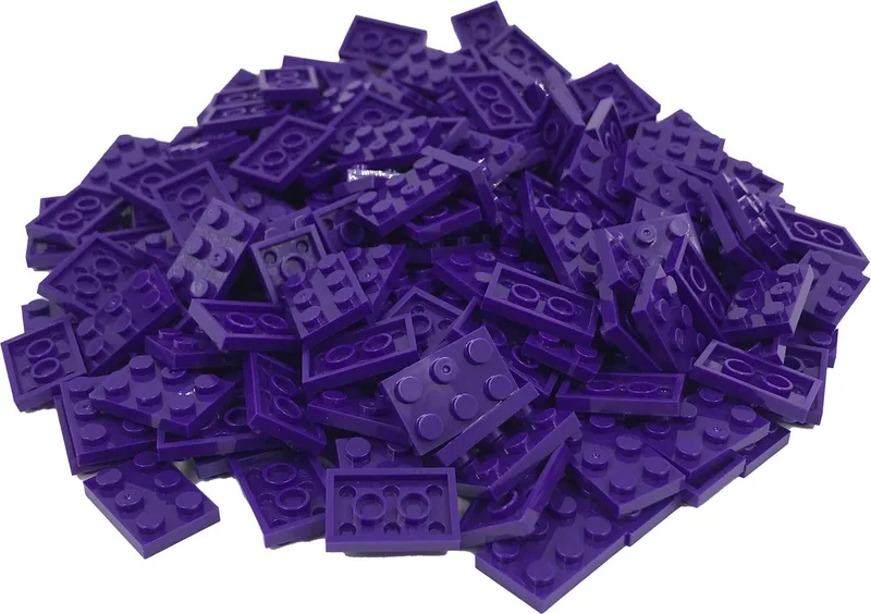 200 Bouwstenen 2x3 plate | Compatibel met Lego Classic | Keuze uit vele kleuren | SmallBricks de SmallBricks en Paars – photo du produit