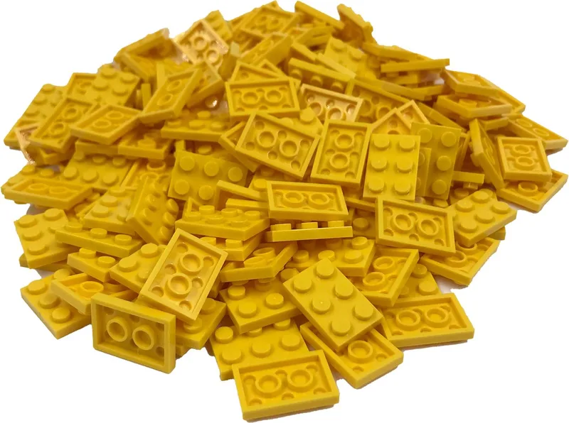 200 Bouwstenen 2x3 plate | Compatibel met Lego Classic | Keuze uit vele kleuren | SmallBricks von SmallBricks in Geel – Produktfoto