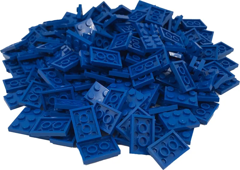 200 Bouwstenen 2x3 plate | Compatibel met Lego Classic | Keuze uit vele kleuren | SmallBricks von SmallBricks in Blauw – Produktfoto