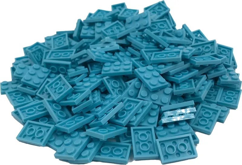 200 Bouwstenen 2x3 plate | Compatibel met Lego Classic | Keuze uit vele kleuren | SmallBricks von SmallBricks in Lichtblauw – Produktfoto