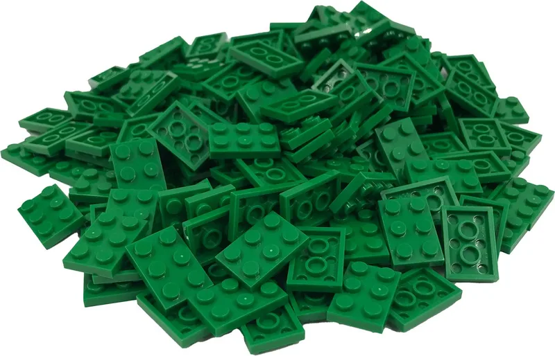 200 Bouwstenen 2x3 plate | Compatibel met Lego Classic | Keuze uit vele kleuren | SmallBricks de SmallBricks en Groen – photo du produit