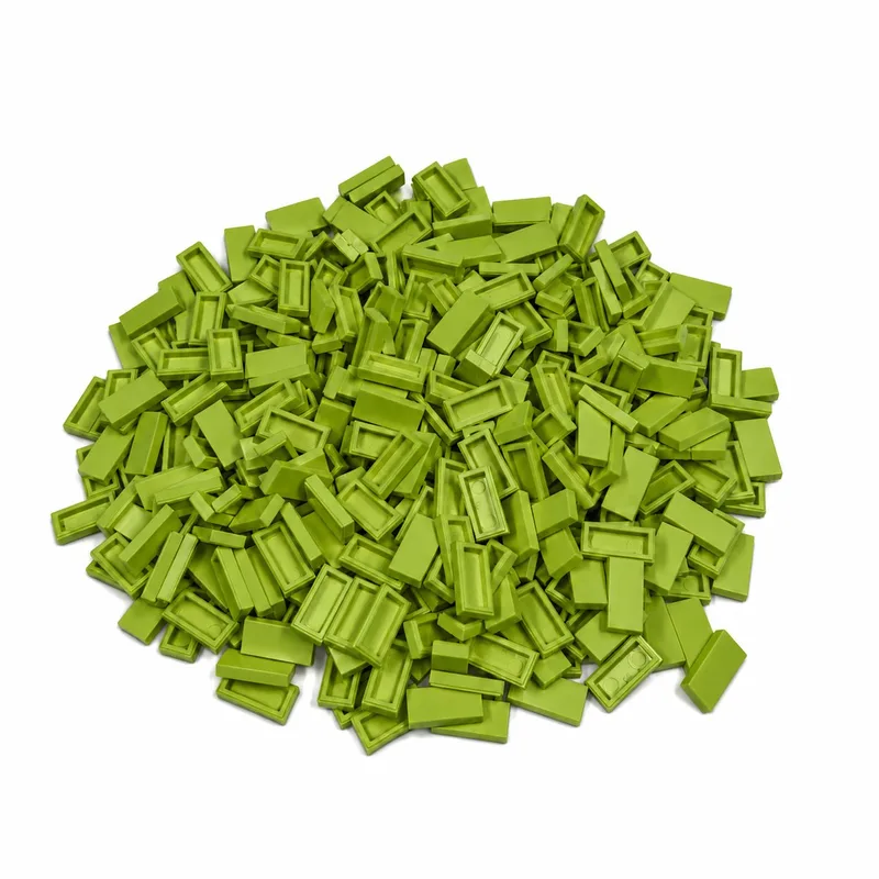 300 Bouwstenen 1x2 tile | Compatibel met Lego Classic | Keuze uit vele kleuren | SmallBricks de SmallBricks en Lime – photo du produit