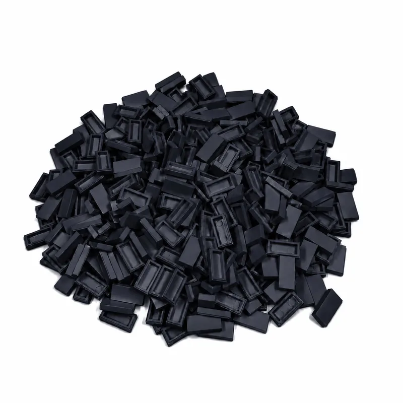 300 Bouwstenen 1x2 tile | Compatibel met Lego Classic | Keuze uit vele kleuren | SmallBricks von SmallBricks in Zwart – Produktfoto