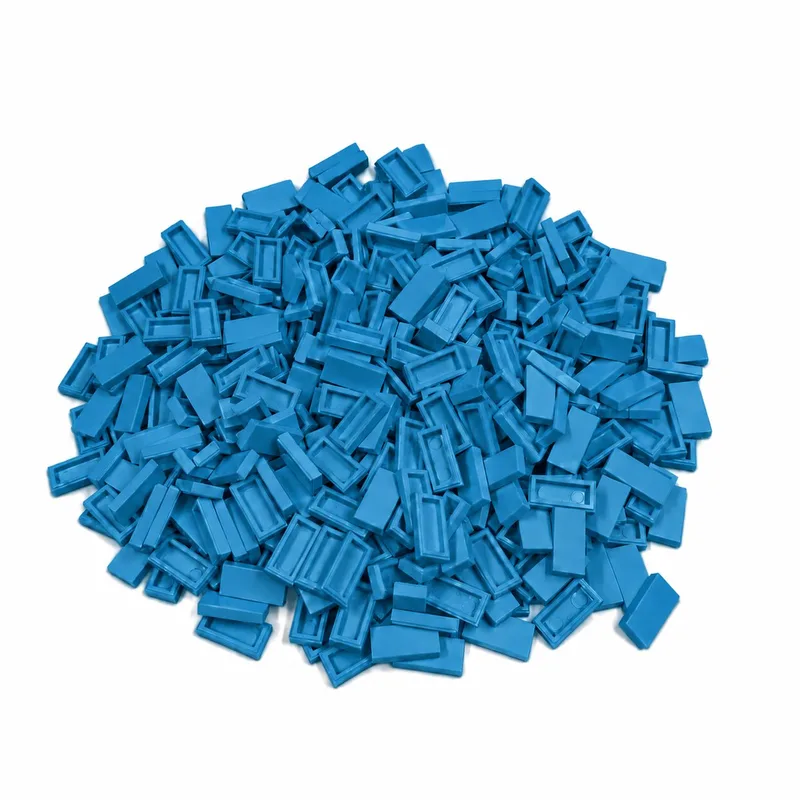 300 Bouwstenen 1x2 tile | Compatibel met Lego Classic | Keuze uit vele kleuren | SmallBricks de SmallBricks en Hemelsblauw – photo du produit