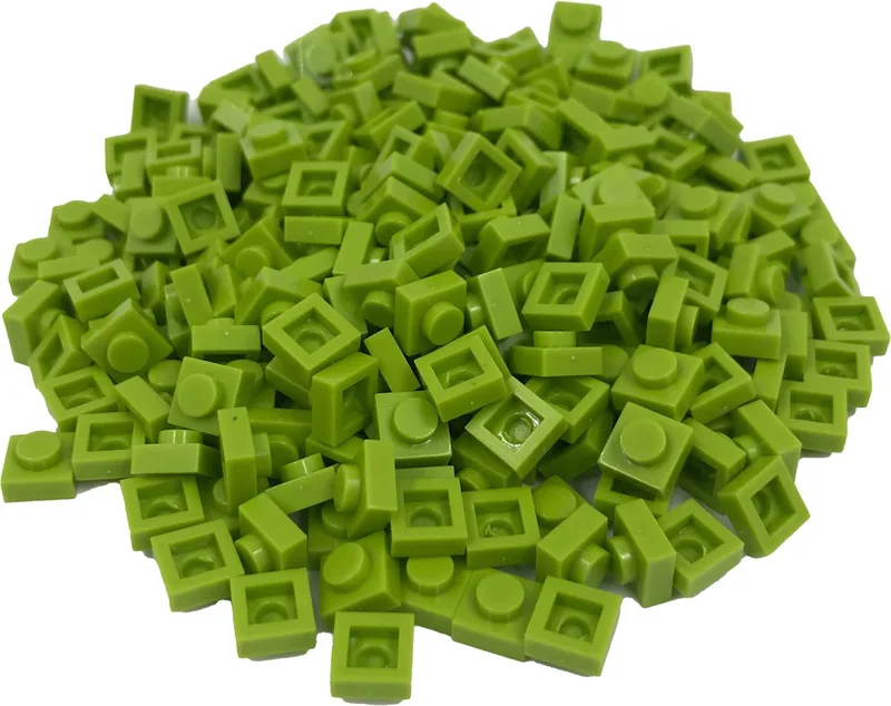 400 Bouwstenen 1x1 plate | Compatibel met Lego Classic | Keuze uit vele kleuren | SmallBricks von SmallBricks in Lime – Produktfoto