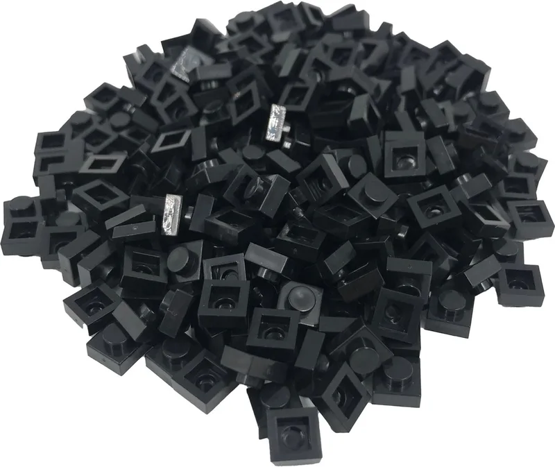 400 Bouwstenen 1x1 plate | Compatibel met Lego Classic | Keuze uit vele kleuren | SmallBricks von SmallBricks in Zwart – Produktfoto