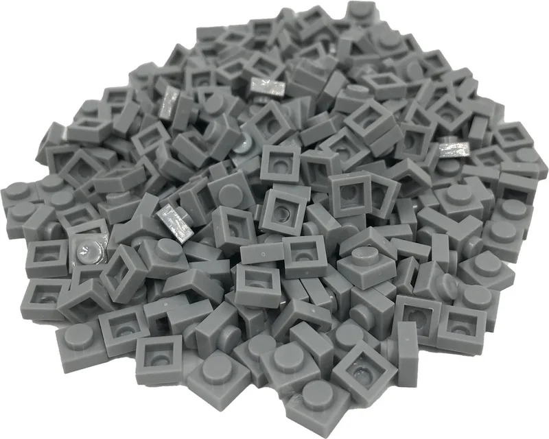 400 Bouwstenen 1x1 plate | Compatibel met Lego Classic | Keuze uit vele kleuren | SmallBricks von SmallBricks in Lichtgrijs – Produktfoto