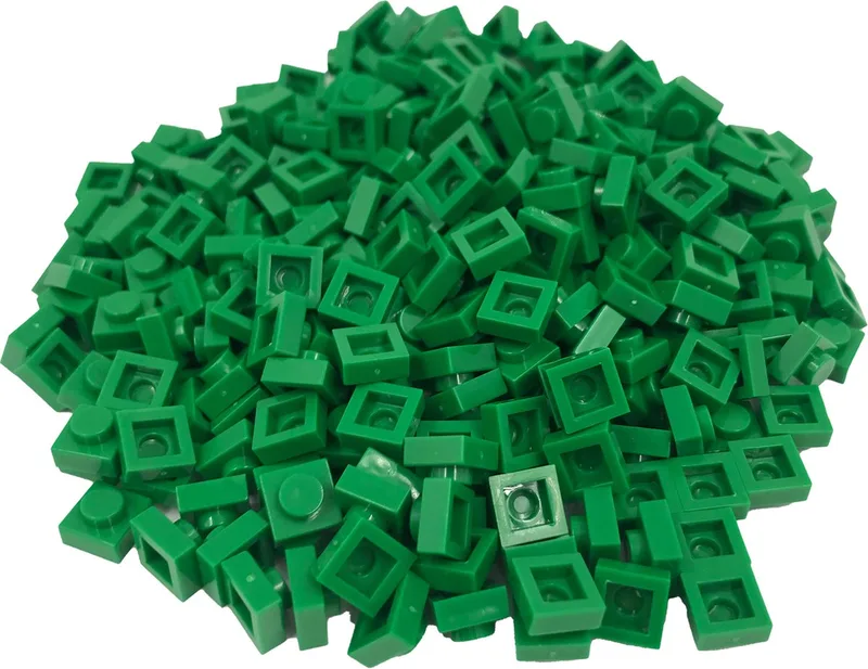 400 Bouwstenen 1x1 plate | Compatibel met Lego Classic | Keuze uit vele kleuren | SmallBricks von SmallBricks in Groen – Produktfoto
