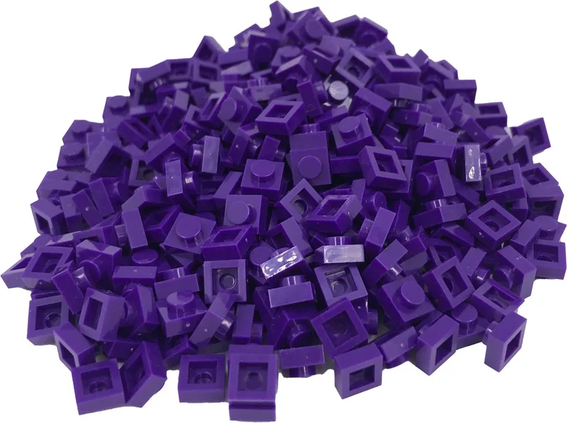 400 Bouwstenen 1x1 plate | Compatibel met Lego Classic | Keuze uit vele kleuren | SmallBricks de SmallBricks en Paars – photo du produit