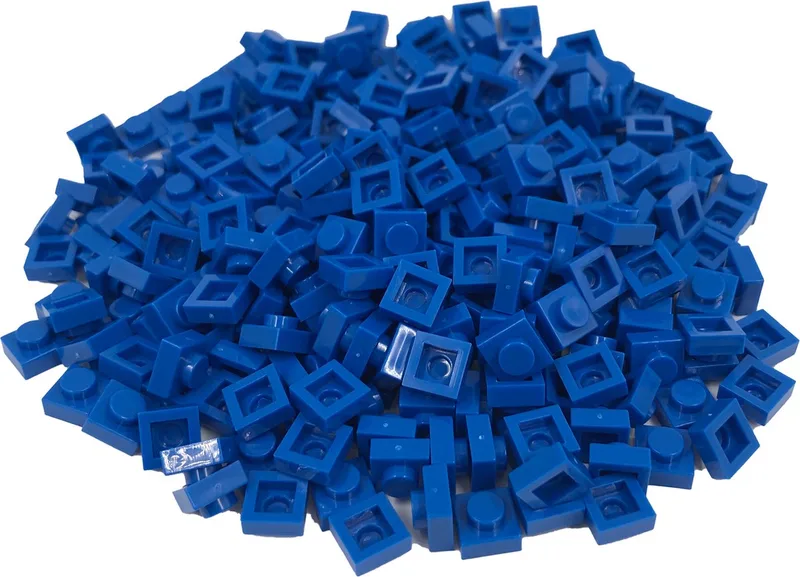 400 Bouwstenen 1x1 plate | Compatibel met Lego Classic | Keuze uit vele kleuren | SmallBricks by SmallBricks in Blauw – product photo