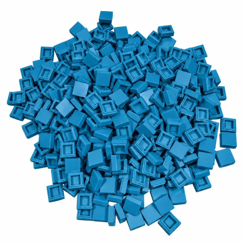400 Bouwstenen 1x1 tile | Compatibel met Lego Classic | Keuze uit vele kleuren | SmallBricks de SmallBricks en Hemelsblauw – photo du produit