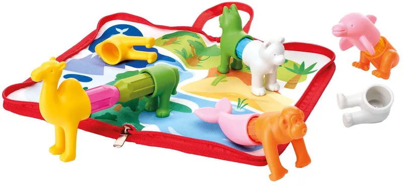 My First Animals Around The World - Magnetische Werelddieren - 18-Delige Bouwset - Educatief Speelgoed voor Peuters - Vanaf 1 Jaar by SmartMax in Multicolour – product photo 1 of 3