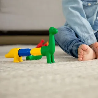My First Dinosaurs - Magnetische Dinosauriërs - 14-Delige Bouwset met Zachte Elementen - Educatief Speelgoed voor Peuters - Vanaf 1 Jaar by SmartMax in Green – product photo 6 of 6
