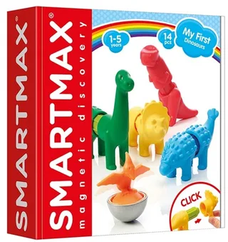 My First Dinosaurs - Magnetische Dinosauriërs - 14-Delige Bouwset met Zachte Elementen - Educatief Speelgoed voor Peuters - Vanaf 1 Jaar by SmartMax in Green – product photo 1 of 6