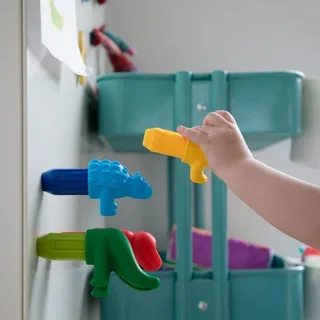 My First Dinosaurs - Magnetische Dinosauriërs - 14-Delige Bouwset met Zachte Elementen - Educatief Speelgoed voor Peuters - Vanaf 1 Jaar by SmartMax in Green – product photo 5 of 6