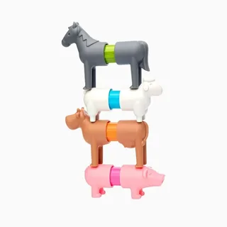 My First Farm Animals - Magnetische Boerderijdieren - 16-Delige Bouwset met Zachte Elementen - Educatief Speelgoed voor Peuters - Vanaf 1 Jaar von SmartMax in Grün – Produktfoto 2 von 4