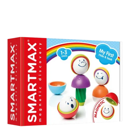 My First Hide & Seek - Magnetisch Sensorisch Speelgoed - Stapelset met Gekke Bekken - Educatief Speelgoed voor Peuters - Vanaf 1 Jaar von SmartMax in Mehrfarbig – Produktfoto 2 von 2
