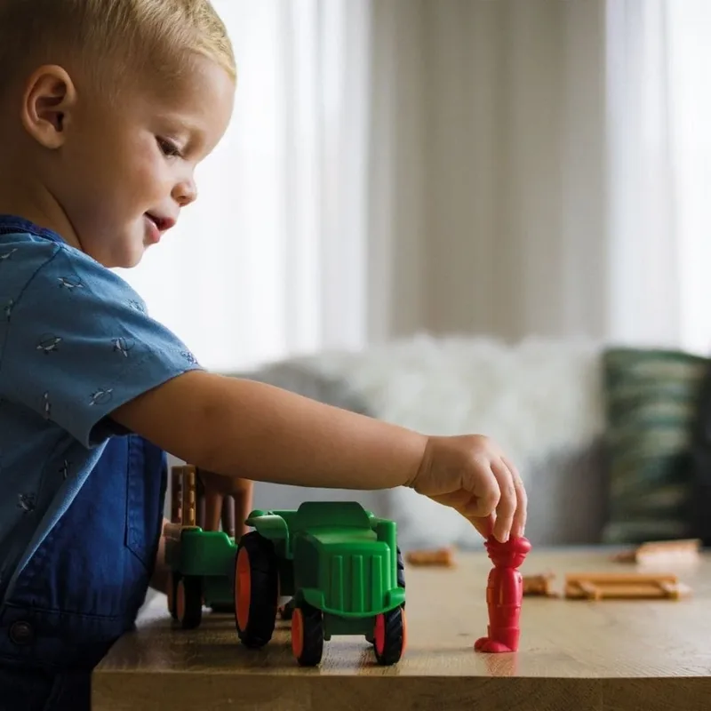 My First Tractor Set - Magnetische Tractor en Paarden - 22-Delige Bouwset - Educatief Speelgoed voor Peuters - Vanaf 1 Jaar von SmartMax in Mehrfarbig – Produktfoto 6 von 8