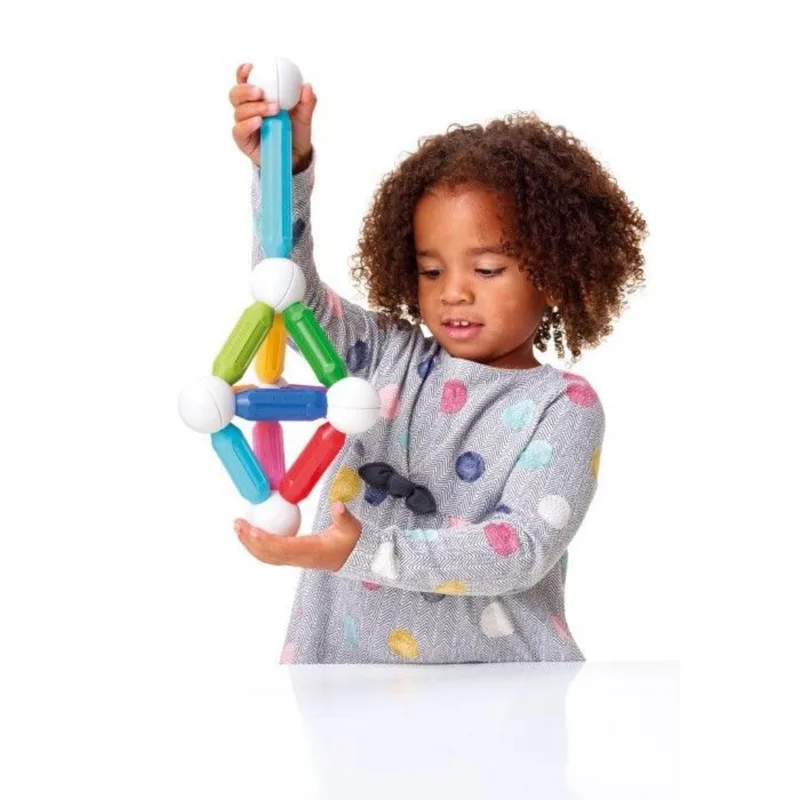 Start - Magnetisch Bouwspeelgoed - 23-Delige Basisset met Grote Elementen - Educatief Speelgoed voor Peuters - Vanaf 1 Jaar von SmartMax in Rot – Produktfoto 2 von 6