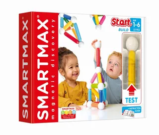 Start - Magnetisch Bouwspeelgoed - 23-Delige Basisset met Grote Elementen - Educatief Speelgoed voor Peuters - Vanaf 1 Jaar von SmartMax in Rot – Produktfoto 1 von 6